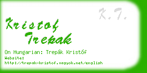 kristof trepak business card